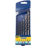 Irwin Hartmetall Mehrzweckbohrer Set 7tlg. 4 mm/5 mm/6 mm/7 mm/8 mm/10 mm/12 mm Zylinderschaft
