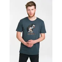 LOGOSHIRT T-Shirt "Der kleine Maulwurf", Herren, Gr. M, blau, 100% Baumwolle, bedruckt, normal, Rundhals, Shirts T-Shirt, mit lizenziertem Originaldesign