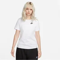 Nike Sportswear Club Essentials Damen-T-Shirt White/Black L