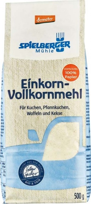 Spielberger Einkorn Vollkornmehl demeter 500g