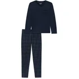 SCHIESSER Schlafanzug lang Blau XL (54)