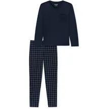 SCHIESSER Schlafanzug lang Blau XL (54)