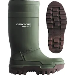 Purofort Thermo Winterstiefel -  46 - Schaft: grün / Sohle: braun