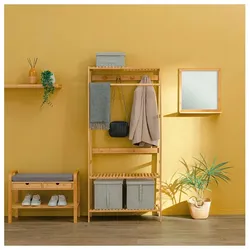 FIVE - Regale zur Organisation, ideal für das Badezimmer in Holzoptik