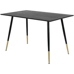 Dipp Esstisch 85x120cm schwarz.