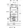 Geberit GIS Wand-WC-Element 461213002 mit Sigma, Unterputz-Spülkasten 12cm
