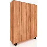 Kleiderschrank STEEL aus Massivholz, Kernbuche Naturgeölt - Naturbelassen