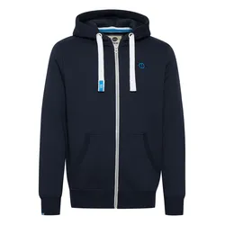 Kapuzensweatjacke SOLID "Kapuzensweatjacke SDBennZip", Herren, Gr. S, blau (insignia b), Obermaterial: 50% Baumwolle CO. 50% Polyester PES., Sweatjacken