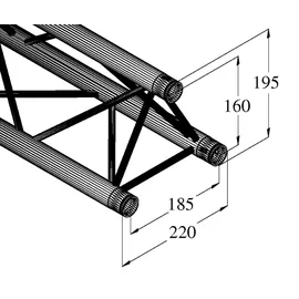 Alutruss DECOLOCK DQ3-1500 Silber
