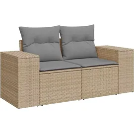 vidaXL Garten-Lounge-Set 9-tlg. beige