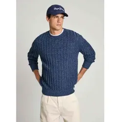 Pepe Jeans für Herren. PM702453 Charlie marineblauer Pullover (M), Lässig, Bio-Baumwolle, Nachhaltig