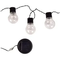 Spetebo Lichterkette Glühbirne - Solar - 10 LED warmweiß