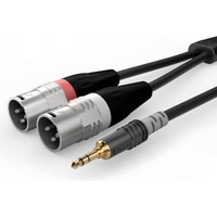 SOMMER CABLE HBA-3SM2-0300 Audio Adapterkabel [1x XLR-Stecker 3 polig