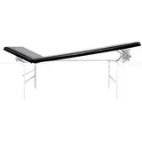 Söhngen Behandlungsliege 6001235s, aus Metall, schwarz, 2 Zonen, Kopf- & Fußteil verstellbar, wandklappbar, bis 150 kg