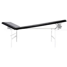 Söhngen Behandlungsliege 6001235s, aus Metall, schwarz, 2 Zonen, Kopf- & Fußteil verstellbar, wandklappbar, bis 150 kg