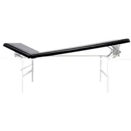 Söhngen Behandlungsliege 6001235s, aus Metall, schwarz, 2 Zonen, Kopf- & Fußteil verstellbar, wandklappbar, bis 150 kg