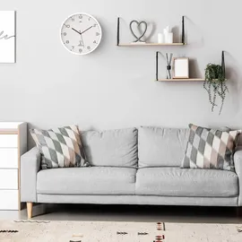 monzana Wanduhr Funkuhr Ø31cm Weiß