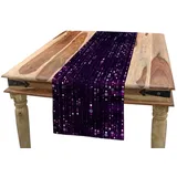 ABAKUHAUS Abstrakt Tischläufer, Lila getonte Punkte, Esszimmer Küche Rechteckiger Dekorativer Tischläufer, 40 x 225 cm, Dunkel Violett
