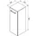 Fackelmann Verona Midischrank 30,2 x 82,6 x 32 cm Weiß Hochglanz