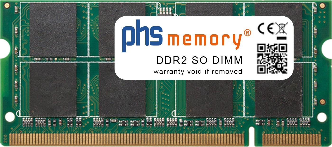 PHS-memory 2GB RAM Speicher für Synology DiskStation DS1511+ DDR2 SO DIMM 800MHz PC2-6400S (Synology DiskStation DS1511+, 1 x 2GB), RAM Modellspezifisch