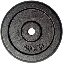 FUEL FITNESS Hantelscheibe Gusseisen 1x 10kg Innendurchmesser 30mm 10 KG