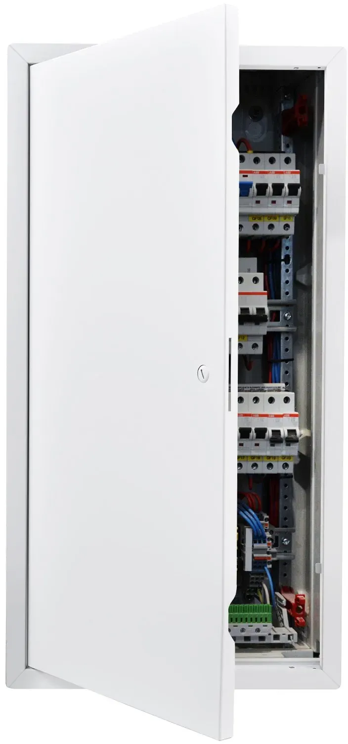VEVOR Revisionsklappe Trockenbau 769 x 387 mm, Revisionstür aus Verzinktem Stahl mit Schlitzverschluss, Wartungsklappe für Deckenmontage (Sanitär & Elektro), Einbaumaß 366 x 747 mm Inspektionsklappe