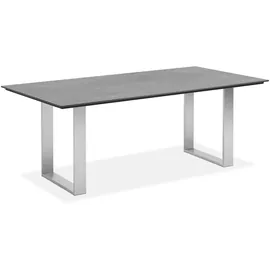 Niehoff Noah Gartentisch 160 x 95 x 76 cm HPL Beton-Design/Weiß