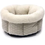 Karlie Liegebett Velvet, Katzenkörbe, Polyester, Beige, 45x45x23 cm