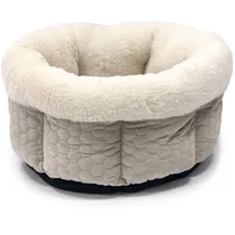 Karlie Liegebett Velvet, Katzenkörbe, Polyester, Beige, 45x45x23 cm