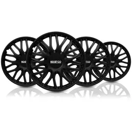 Sparco Radblenden 15 Zoll 4 Stück Schwarz