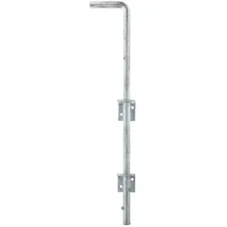 Alberts® Bodenschieber feuerverzinkt Gesamthöhe 500 mm Abstand Bolzen - Tor 40 mm