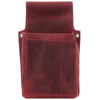 GREENBURRY Vintage Gürteltasche Leder 13 cm rusty red Rot