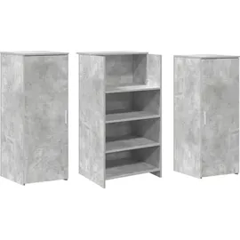 vidaXL Empfangstheke Betongrau 135x50x103,5 cm Holzwerkstoff
