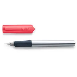 LAMY nexx Patronenfüller neoncoralred/silber A (für Anfänger)