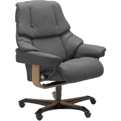 STRESSLESS Bürostuhl Reno Office Leder Grau Batick Grey