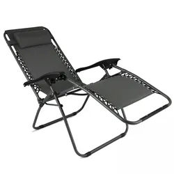 Oviala Business 2er-Set Lounge-Sessel aus grauem Stahl
