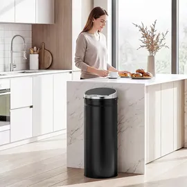 Homcom Sensor Mülleimer 50 l Schwarz