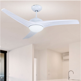 V-Tac 132 cm Deckenventilator weiß inkl. Fernbedienung