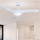 V-Tac 132 cm Deckenventilator weiß inkl. Fernbedienung