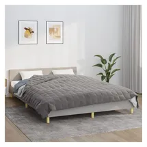 vidaXL Gewichtsdecke Grau 200x220 cm 9 kg Stoff