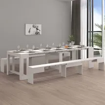 Dmora Bank Torquato 290 x 25 x 45 cm weiß