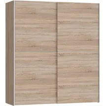 Forte Schwebetürenschrank Dederik 170 x 191 x 61,2 cm Braun