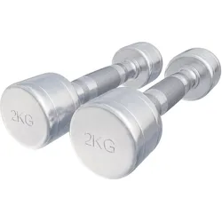 Kurzhantel Chrom 1 - 20 kg silber|silber|silber 2x2kg