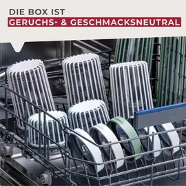 Fackelmann Vorratsdose gerillt 1100 ml 4 St.