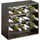 KESPER Weinregal Regalsystem 50 x 50 x 25 cm Braun