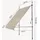 pro.tec Klemmmarkise Stem 200 x 120 cm sandfarben
