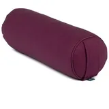 Bodhi Yoga Mini-Bolster (rund), Nackenrolle, Eco, Buchweizenschalen Aubergine violett No Size