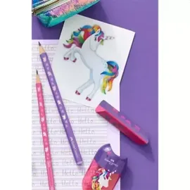 Faber-Castell Radiergummi Einhorn Dust free pink/lila, 1 St.