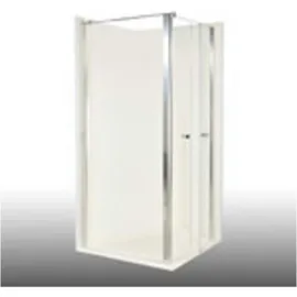 Dusbad Vital 2 Duschkabine mit Pendeltür rechts 80 x 100 cm Gold ESG-Glas