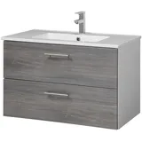 WELLTIME »Trento Badezimmerschrank mit Becken Bestseller«,... - 2 Schubladen, Badschrank